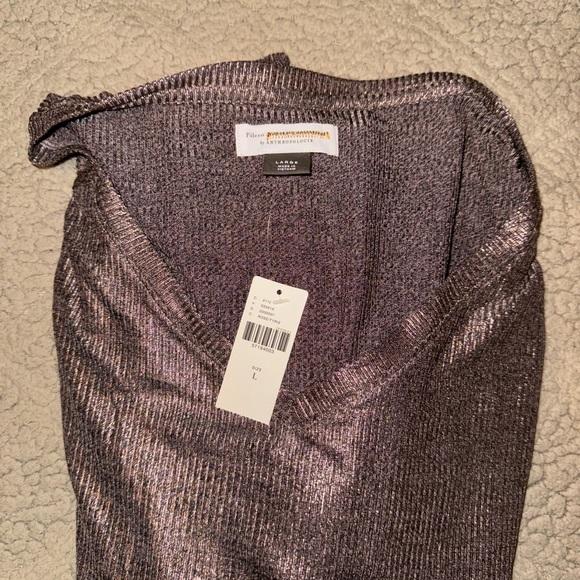 NWT Anthropologie Pilcro Shimmer Laurie Top size large - Picture 5 of 5